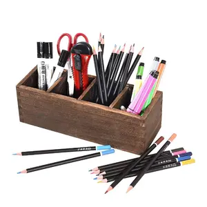 Bán Trực Tiếp Nhà Máy Nice Kids Pen Pencil Organizer Lưu Trữ Với 4 Ngăn Điều Chỉnh