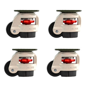 80S 80F Ajuste Fuma Ruedas Equipo Ruedas de soporte Ruedas de nivelación universales pesadas 40F 60F 100F Nivelación de nailon - Product Image 2