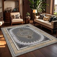 Tapis en velours cristal moelleux antidérapant grande surface avec motif géométrique, style moderne, couleur personnalisable pour salon