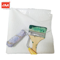 JiaMing Rouleau de protection de sol en feutre blanc auto-adhésif 160 g/m² pour la peinture et la décoration