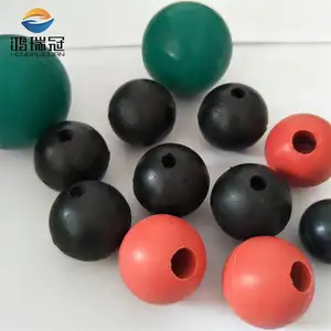 Custom High Temperature Bouncy Soft Hard Hole Colorful NR EPDM Silicone rubber Ball