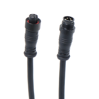 Boîtier en nylon étanche IP67 M12, adaptateur de prise mâle-femelle à 6 broches, affichage de vélo électrique, frein électrique, connecteur d'alimentation 10A, contact en cuivre