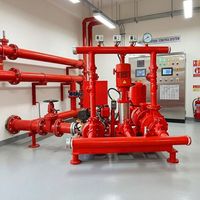 Paquete Completo de Bomba Contra Incendios Diésel Montada Sobre Plataforma |   Doble Tracción Eléctrica + Diésel |   Bomba Jockey + Panel de Control |   UL FM CCCF NFPA20