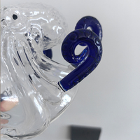 Carafe à vin en verre personnalisable en forme de pieuvre, en borosilicate soufflé à la main, bouteille à whisky, vente en gros
