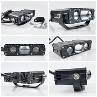 Nouveau projecteur LED de calandre découpé au laser 85-60W, feux auxiliaires LED ultra-lumineux pour modification extérieure de voitures et motos