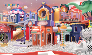 Trung tâm giải trí gia đình mới thiết bị sân chơi trong nhà với cuộc thăm dò bóng - Product Image 2