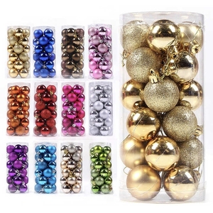 2024 2025 Weihnachten Santa Ball Set für Home Party Weihnachts ball Bunt 4 cm 6 cm 8 cm Baum hängen Kugel dekorativ