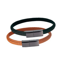 Focus Portable en cuir Mini USB Bracelet câble de charge de données téléphone portable portable Type C Bracelet de charge