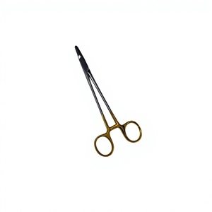 ชุดเครื่องมือผ่าตัดแบบใช้มือ Mayo Hegger Needle Holder ด้ามจับสีทอง ได้รับการรับรองมาตรฐาน ISO13485 สำหรับการผ่าตัดทั่วไป - Product Image 1