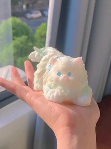 Jouets anti-stress sensoriels en forme de chat persan simulé, faits à la main, ODM/OEM, pour enfants unisexe - Product Image 3