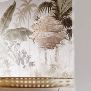 Lampada a Sospensione Vintage in Rattan Intrecciato e Ferro, Design Moderno, Illuminazione a Risparmio Energetico 3500K Bianco Caldo, Facile Installazione - Product Image 6