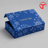 Boîte cadeau rigide de luxe haut de gamme avec logo personnalisé, doublure en mousse, laminage mat, gaufrage, UV, recyclable
