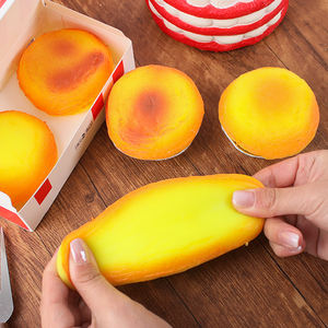 Jouet Squishy en Plastique en Forme de Tarte aux Œufs de Dessin Animé, Doux, Anti-stress, à Rebond Lent, Mignon, Aliment Simulé, Cadeaux, Marque Onr, Unisexe - Product Image 2