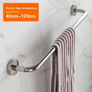 Porte-serviettes moderne en acier inoxydable à tige unique sans perçage Porte-serviettes <span class=keywords><strong>de</strong></span> <span class=keywords><strong>salle</strong></span> <span class=keywords><strong>de</strong></span> <span class=keywords><strong>bain</strong></span> <span class=keywords><strong>pour</strong></span> accrocher le support <span class=keywords><strong>de</strong></span> toilette <span class=keywords><strong>Barre</strong></span> <span class=keywords><strong>de</strong></span> <span class=keywords><strong>bain</strong></span> - Product Image 4