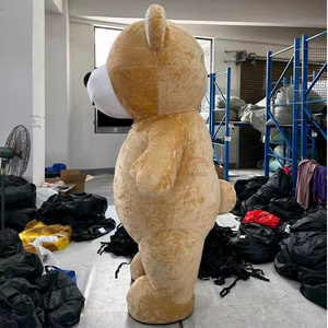 <span class=keywords><strong>Nouveau</strong></span> style : Costumes gonflables de mascotte ours brun patché pour événements, <span class=keywords><strong>location</strong></span>, publicité – Combinaison gonflable ours 2,2 m <span class=keywords><strong>en</strong></span> promotion - Product Image 4