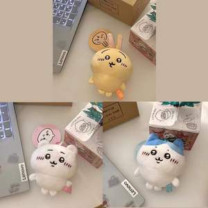 Ruunjoy ins heiße Chiikawa Plüschpuppen kawaii Anime Hachiware Usagi Momonga Kurimanju Tasche anhänger Geschenke Mini-Plüschtiere Schlüsselanhänger - Product Image 2