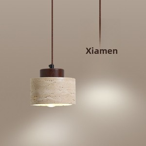 Lampe suspendue en pierre Huangdong et bois, style rétro Wabi-Sabi, pour chambre, <span class=keywords><strong>restaurant</strong></span>, gîte - Vente en gros transfrontalière - Product Image 2