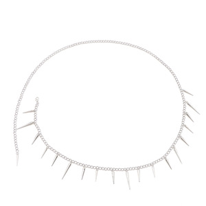 Chaîne de taille en argent tibétain style punk à pointes pour femme, à porter au quotidien - Product Image 5