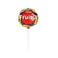 Prix le plus bas 120pcs Assortiment de sucettes Bonbons durs fruités Certifié casher Collations emballées en baril Sucette