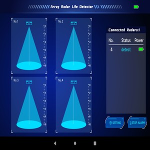 Detector de Vida por Radar de Alta Sensibilidad con Protección IP65, 1 Año de Garantía, para Búsqueda en Escombros, Seguimiento Multialvo en Tiempo Real, 10m - Product Image 2