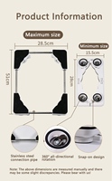 Support de machine à café multifonctionnel Daxinsi, chariot de base portable, support de sol pour four à micro-ondes, matériau PP durable