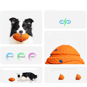 Pelota de Juguete Interactiva para Perros de TPU, Color Naranja, Resistente, para Jugar en Interiores, Tamaño Mediano, Diseño Simple - Product Image 6