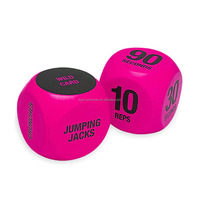 Vente en gros dés d'exercice à 6 faces en mousse PU souple balle anti-stress pour le yoga, l'entraînement et le fitness logo personnalisé disponible