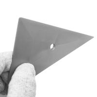 Outil d'emballage automobile, grattoir triangulaire en vinyle argenté de haute qualité, grattoir de réparation d'angle, outil de teinture de vitres A73