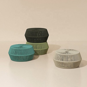 Mobilier d'extérieur en rotin fleur pot petite <span class=keywords><strong>table</strong></span> basse ronde hôtel <span class=keywords><strong>balcon</strong></span> jardin rotin fleur boîte étagère à fleurs jardinage flowe - Product Image 2