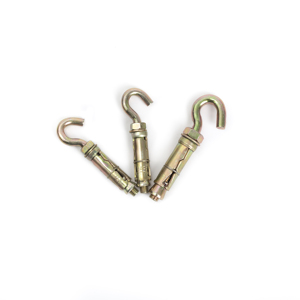 Ancrage de protection robuste en acier au carbone galvanisé, type crochet/œil, grade 4.8/6.8/8.8, 3 ou 4 pièces, boulon d'expansion - Product Image 2