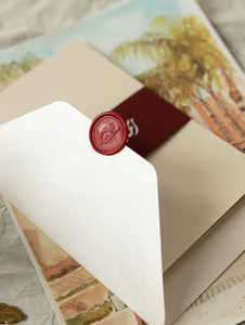 Options doublées, de luxe et parfaitement dimensionnées Enveloppes à trois volets pour faire-part de mariage en Bourgogne <span class=keywords><strong>Champagne</strong></span> - Product Image 2