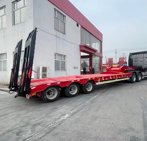 <span class=keywords><strong>Semirremolque</strong></span> <span class=keywords><strong>de</strong></span> plataforma baja autodescargable para el transporte <span class=keywords><strong>de</strong></span> maquinaria <span class=keywords><strong>de</strong></span> construcción, remolque <span class=keywords><strong>de</strong></span> plataforma baja con cuello <span class=keywords><strong>de</strong></span> cisne desmontable en venta - Product Image 4
