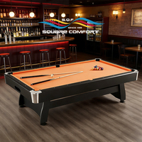 Table de billard S.Q.F pour la maison, prix direct usine Chine, 7FT/8FT/9FT, en bois avec dalles de marbre, personnalisable, divertissement écologique