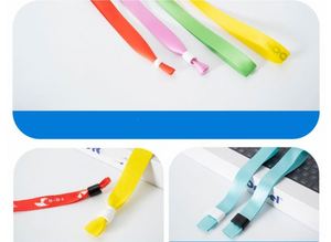 Pulseras de Tela VIP Personalizadas para Eventos, Pulseras de Admisión, Pulseras de Color sin Logotipo, Resistentes, para Conciertos, Fiestas, Regalos Promocionales - Product Image 4