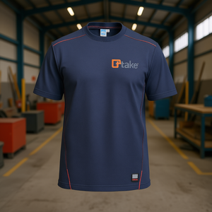 เสื้อยืดแขนสั้นสีน้ำเงิน M ชุดทำงาน - Product Image 3
