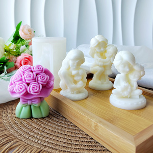 Stampo in Silicone J10-387 <span class=keywords><strong>per</strong></span> Candele a Forma di Bambino 3D, Regalo <span class=keywords><strong>per</strong></span> la Festa della Mamma, <span class=keywords><strong>per</strong></span> Realizzare Torte e Contenere Candele - Product Image 2