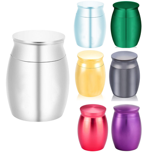 Küçük Avrupa Tarzı Paslanmaz Çelik Küllük Mini Kavanoz Köpekler İçin Cenaze Malzemeleri Mühürlü Evcil Hayvan Tabutları ve Urnleri - Product Image 2