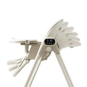 Kursi goyang elektrik dua dalam satu bayi portabel, kursi tinggi untuk penggunaan rumah anak-anak tidur terbuat dari plastik 2025 - Product Image 4