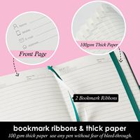 Ensemble de 3 carnets/agendas de poche à couverture rigide avec doublure en cuir - Cadeau pour la promotion d'entreprise