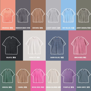 T-shirt in cotone pesante vintage con lavaggio acido da <span class=keywords><strong>uomo</strong></span>, vestibilità oversize squadrata, streetwear unisex, maglietta di design, produttore all'ingrosso - Product Image 5