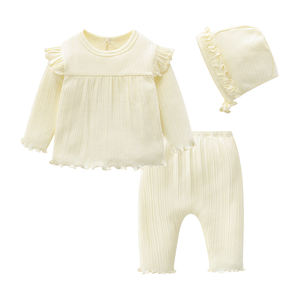 Nuevo Producto Primavera-Verano, Conjunto de 3 Piezas de Ropa para Bebé 100% Algodón, Suave y Elástico, Mameluco para Bebé, Baju para Bebé - Product Image 2