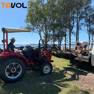 Tracteur agricole compact et miniature 4x4 de 30HP, 40HP, 50HP, 60HP à prix abordable avec chargeur frontal - Product Image 2