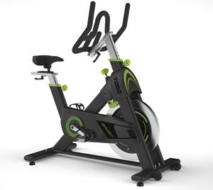 Bicicleta de Spinning Comercial de Acero Reforzado, Volante Bidireccional de 18 kg, Resistencia de Contacto Directo, Plegable, Pantalla LCD, CE RoHS - Product Image 1