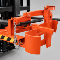 Pince à fût robuste pour chariot élévateur DG400 DG800 – Élévateur mécanique de fûts pour l'empilage en usine et en entrepôt