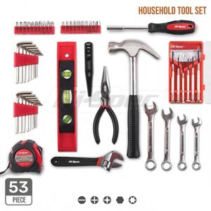 53 Piece Home Tool <b>Set</b> With Hammer Wrench <b>Screwdriver</b> Hex Key Kit For Maintenance - Product Image 2