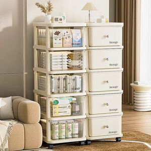Chariot de <span class=keywords><strong>rangement</strong></span> coulissant en plastique mobile à <span class=keywords><strong>bas</strong></span> prix, tiroir, armoire - Product Image 4