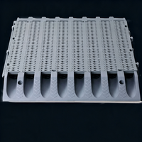 40*40*4cm PP Verstärkte Autowasch-Bodenplatten mit Entwässerungskanälen