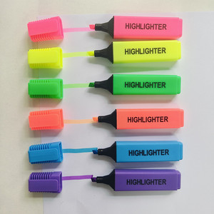 6 Colors Aesthetic Fluorescent Highlighters Chisel Tip Highlighters Quick <strong>Dry</strong> Markers for Study <strong>Office</strong> School - Product Image 1