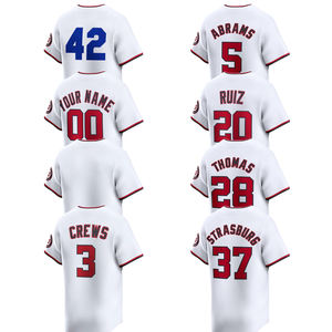 Maglia da Baseball Personalizzata Washington 2025 per Uomo e Donna, Jersey Limitata, Uniformi Sportive Ricamate per Giovani - Product Image 1
