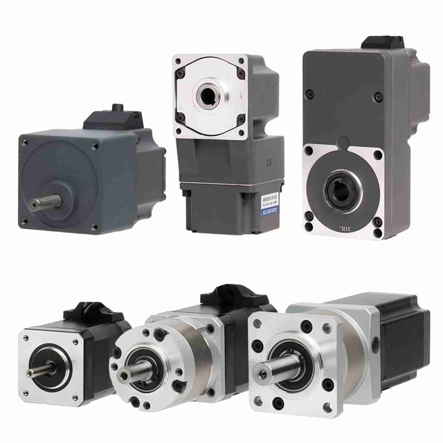 60mm 80mm 90mm 104mm 24V 110VAC 220VAC 60W 120W 200W 400W 750W Hollow Shaft Brushless DC Gear Motor With Speed Controller